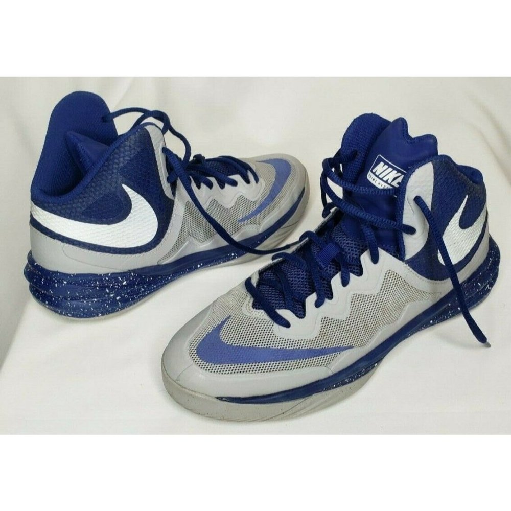 Nike Prime Hype DF II Grey Blue Basketball Shoes 6